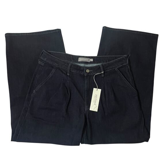 Just USA 31P/12P Karla Wide Leg Jean - Stitch Fix Flare Dark Wash Pants - Picture 1 of 13